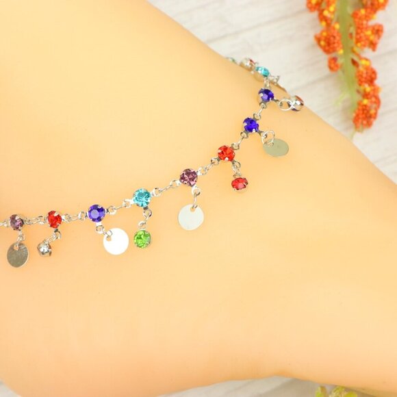 "Handmade Anklet – Elegant & Delicate Jewelry for Women | UNVRC1190 - Picture 2 of 10